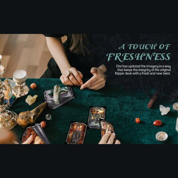 Fin De Siecle Kipper Fortune Telling Deck (39 silver gilt-edged cards) - Picture 9 of 10